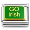 CT1133 Go Irish (on green) Italian Charm
