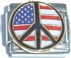 USA Flag on Peace Sign