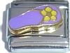 Purple and Yellow Flip Flop Italian Charm