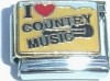 I Love Country Music Italian Charm