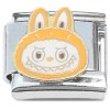 CT4396 Cute Monster Face Amber Italian Charm