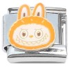 CT4399 Cute Monster Face Orange Italian Charm
