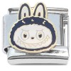 CT4402 Cute Monster Face Black Italian Charm