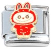 CT4410 Cute Monster Eyes Open Red Italian Charm
