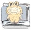 CT4416 Cute Monster Eyes Closed Cream Italian Charm