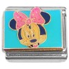 CT4758 Minnie on Blue Italian Charm
