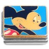 CT4759 Mickey on Blue Italian Charm