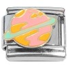 CT4822 Colorful Planet Space Rings Italian Charm