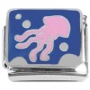 CT4823 Octopus on Blue Italian Charm