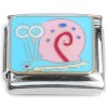 CT4827 Cartoon Snail Italian Charm