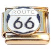 CT4845 Route 66 Goldtone Base Italian Charm