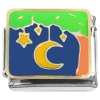 CT4847 Stars Moon Hanging Tree Italian Charm