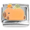 CT4863 Capybara Turtle Italian Charm