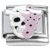 CT4880 Skull Flowers Italian Charm