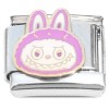 CT4895 Cute Monster Face Purple Italian Charm