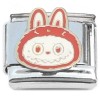 CT4897 Cute Monster Face Brown Italian Charm