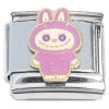CT4902 Cute Monster Eyes Open Purple Italian Charm