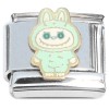 CT4903 Cute Monster Eyes Open Aqua Italian Charm