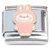 CT4905 Cute Monster Eyes Closed Pink Italian Charm