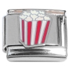 CT4921 Popcorn Bucket Red White Italian Charm