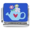 CT4930 Teapot Flowers Heart Italian Charm