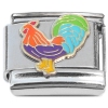 CT4939 Chicken Rooster Bird Colorful Italian Charm