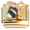 CT4945 Bling Bee Goldtone Base Italian Charm.