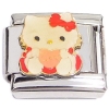 CT6677 Kitty Pink and Red Italian Charm