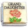 CT6800 Granddaughter Rose on White Grand Daughter Italian Charm