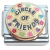 CT6969 Circle of Friends Hearts and Flowers Italian Charm