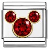January Mouse Ear Birthstone Italian Charm