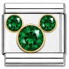 May Mouse Ear Birthstone Italian Charm