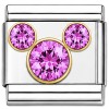 June Mouse Ear Birthstone Italian Charm