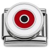 CT7819 Black Red White Spinning Italian Charm