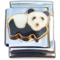 13mmCT1205 Panda Bear 13mm Italian Charm