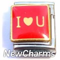 13mmT493 I Love You 13mm Italian Charm