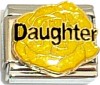 Daughter Yellow Flower Italian Charm