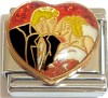 CT9319 Couple in Heart Italian Charm