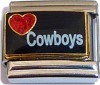 Love Cowboys Italian Charm