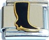 Black Boot Italian Charm