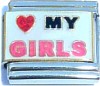 Love My Girls Italian Charm