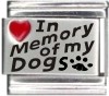 In Memory of my Dogs Italian Charm