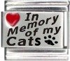 In Memory of my Cats Laser Charm