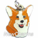 JR200 Corgi Head O-Ring Charm