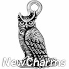 JT183 O-Ring Dangle Silver Owl 