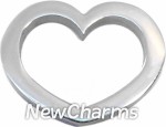 DH101 Silver Open Heart Disk