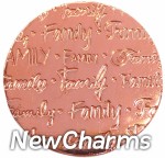 DR905 Rose Gold MEDIUM Handwritten Family Disk