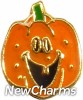 H1484 Pumpkin Halloween Floating Locket Charm