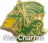 H1520 Green Dragon Floating Locket Charm