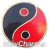 H1700RB Red Yin Yang Floating Locket Charm